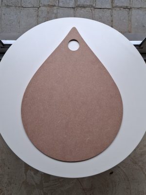 teardrop serving board router template