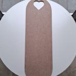 cheese board router template w/ heart shaped handle